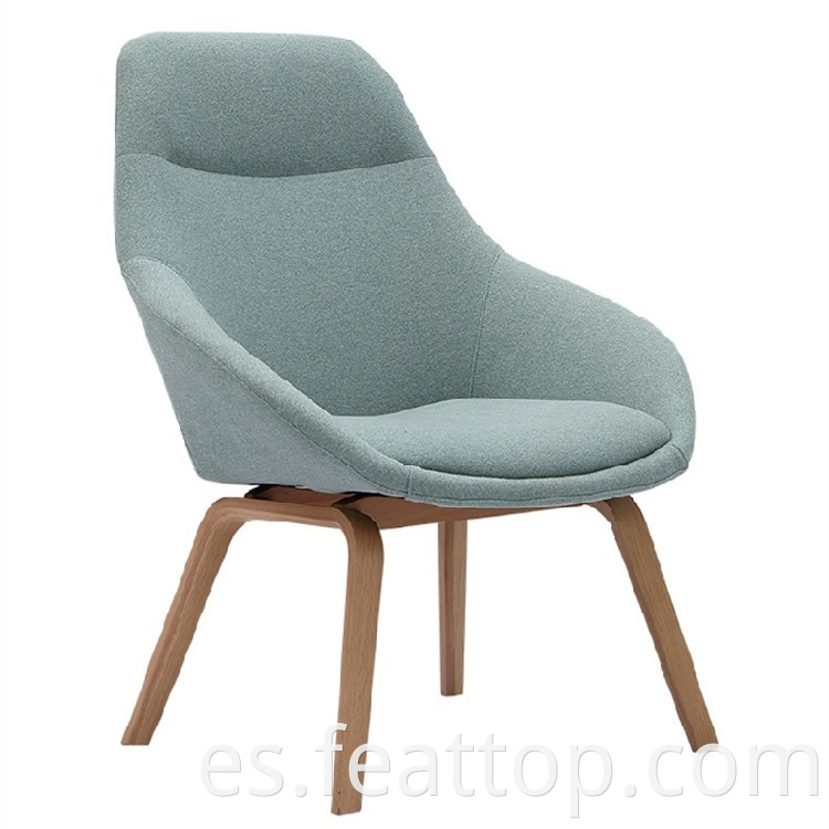 Ventas calientes de diseño moderno sillón de salón de madera de madera de estar de vida interior